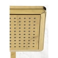 thumbnail image 4 of Kingston Brass K250A2CK Shower Scape 9-5/8" Square Shower Head with Shower Arm, Polished Brass, 4 of 5