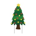 thumbnail image 1 of Xihbxyly Letrero Navideño para Jardín, Diseño de Papá Noel, Plástico Duradero, Decoración Exterior Resistente a La Intemperie, Decoración Navideña, Fácil de Guardar, 1 Tarjeta de Jardín, 2 Varillas d, 1 of 2