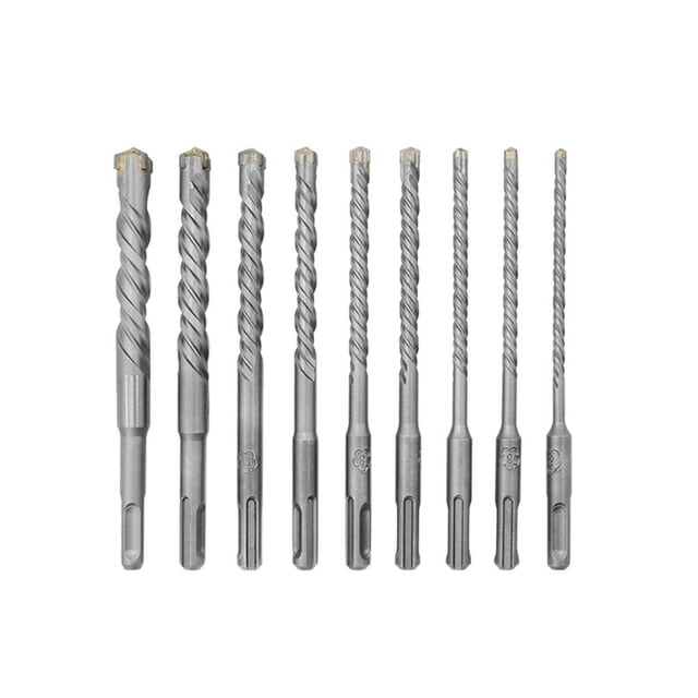 Riwesomey 160 * 6 mm / 6.29 * 0.24 pulgadas Broca de martillo eléctrico Taladro SDS Plus de alto rendimiento Juego de taladro de cabeza cruzada Kit de Herramientas y ferretería No.8 Riwesomey TO005556-08