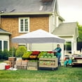 thumbnail image 5 of WildBreak 10 x 10 feet Pop Up Canopy, with 4 Sidewalls, with One Button Push Setup - White, 5 of 7