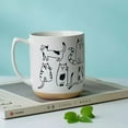 thumbnail image 6 of Cat Cartoon Vector Coffee Mug, 17oz Large Capacity, 6 of 6