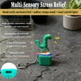 thumbnail image 3 of Rechargeable Dinosaur Keychain, Sound and Light Decompression Toy, Simulates Keyboard Pressing Feel, Adult Stress Relief Gadget, Children's Sound and Light Toy, Portable and Fun Gift, 3 of 8