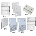 thumbnail image 4 of Zhuge Kit de 20 piezas de soportes para colgar cuadros con clavos antideslizantes franceses, herrajes de suspensión para espejo con clip en Z, soporte de aluminio (2 pulgadas), 4 of 5