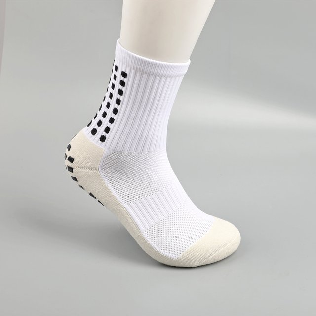 Calcetines De Fútbol Calcetines de fútbol antideslizantes de tubo medio, medias deportivas elásticas de algodón (negro) Likrtyny Para Estrenar
