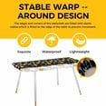 thumbnail image 4 of Black Yellow Christmas Balls Table Cloths for 8 Foot Rectangle Tables, Xmas Snowflake Patio Waterproof Elastic Fitted Tablecloths, Washable Rectangular Table Cover for Camping, 4 of 8