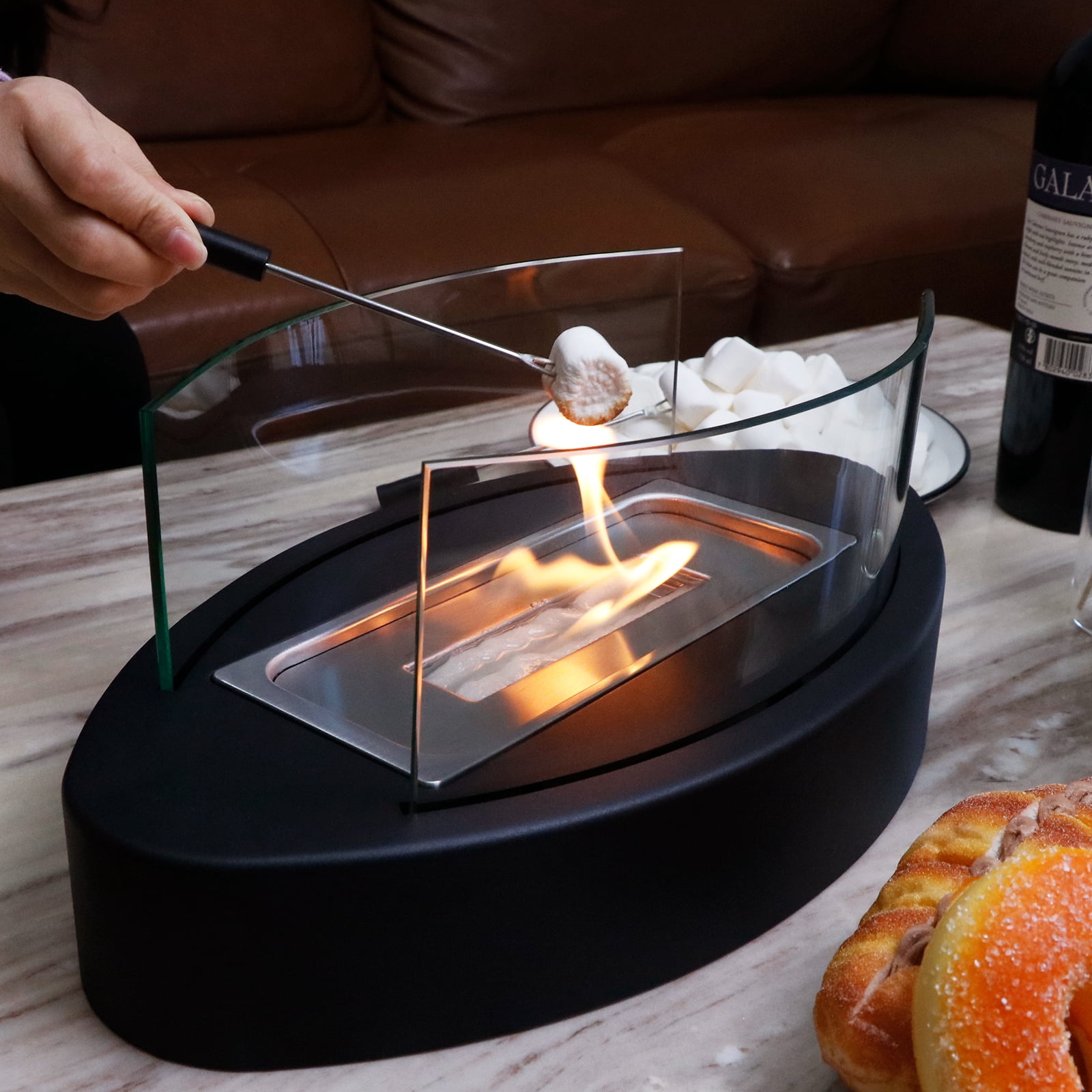 EAST FLAME Tabletop Fire Pit - Premium Protable Fireplace - Indoor Fire Pit & Outdoor Fireplace, Gift for Christmas