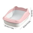 thumbnail image 3 of Generic Cat Litter Box Toilet Sand Box Kitten Toilet Pet Supplies Bedpan Bedpan High Sided Portable Semi Closed for Indoor Cats, 3 of 6