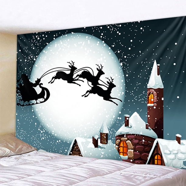 Tapiz Colgante onlyliua Fondo de Adornos navideños 150 X 230 cm