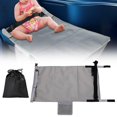 thumbnail image 1 of Cama de avión para bebé, extensor de asiento de avión para niños, liviano, para descansar las piernas o acostarse, elementos esenciales para viajes en gris, 1 of 10