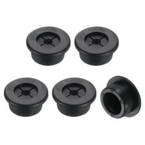 Uxcell 5 Pack Cable Cord Grommet, 7/8" Inch (22mm) Desk Grommet Flexible Rubber Grommets Wire Hole Cover Pass Through for Office Computer Desk Wire Organizer, Black