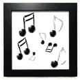 thumbnail image 1 of Cadre Photo Carré Noir avec Motif de Combinaison de Bulles pour Mur Ou Table, 1 of 3