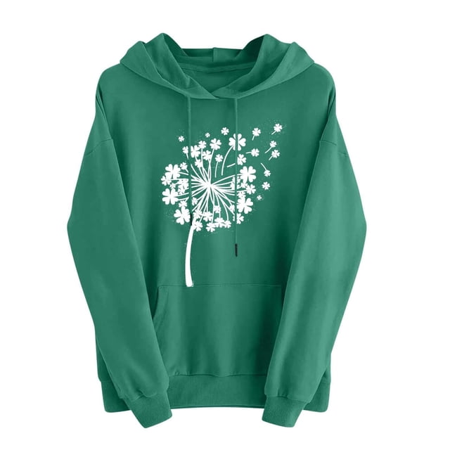 WZXFASHION Chandails de la Saint-Valentin pour Femmes, Chandail à Capuchon Mignon à Motif, Chandail à Col Rond Décontracté à Manches Longues, Liquidation, Chandail