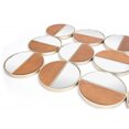 thumbnail image 4 of Zuo A12201 Multi Cycle de Couleur Miroir Rond&44; Or & Noyer, 4 of 7