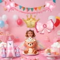 thumbnail image 4 of Princess Balloons Castle, 5 unidades, rosas, para decoración de baby shower, 4 of 7