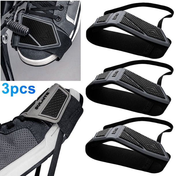 Almohadilla Cambios para Motocicleta Accesorios Antideslizantes Cubrir Zapatos (gris)