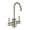 Brushed Nickel, variant on Whitehaus Point of Use Instant Hot/Cold Water Drinking Faucet with Gooseneck Swivel Spout