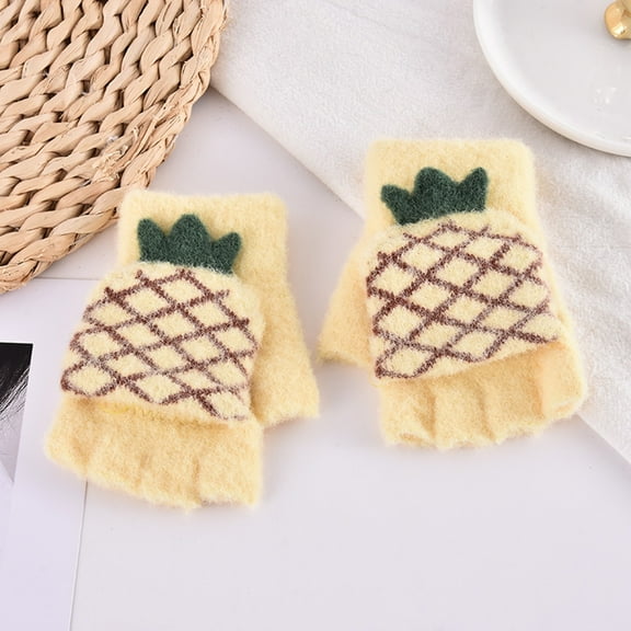 Winter toddler Snow Gloves Easy-on Mittens Cartoon Kids Mittens Warm Winter Snow Gloves for toddler Baby Girls and Boys 2-6 Years