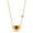 Red, variant on 18k Yellow Gold Plated Double Love Hug Women Jewelry Clavicle Necklace (Clear)