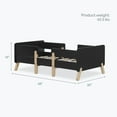 thumbnail image 4 of Dream on Me Osko Convertible Toddler Bed, Made with Sustainable New Zealand Pinewood, Black, 4 of 8