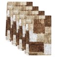 thumbnail image 2 of Patchwork Texture Kitchen Towels Set of 4, Retro Rustic Blocks Abstract Linen Brown Absorbent Dish Towels for Kitchen, Microfiber Hand Towel, Quick Drying Tea Towel for Cleaning Decorative Dishcloths, 2 of 7
