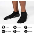thumbnail image 2 of CAILDANL Athletic Running Ankle Socks, Low Cut Cushioned Anti-Blister Tab Sports Socks Men Women 6Pairs, 2 of 6