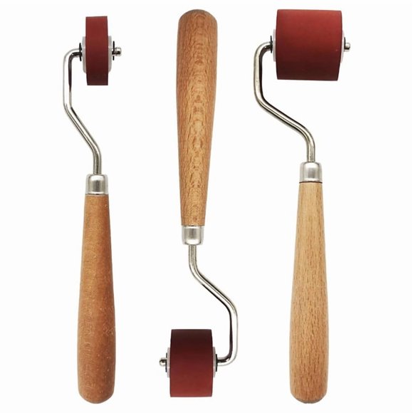 3 Pcs Craft Stamping Brayers Brayer Rollers,Rubber Brayer Roller Brayer Ink Roller for Stamping, Printing, Printmaking