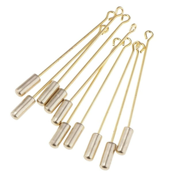 10 piezas 5 cm palo de solapa pin sombrero bufanda insignia Broche para Oro Hugo Broche de solapa de cuello
