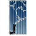 thumbnail image 1 of ABPHQTO Love Heart Bubble Sweet Childhood Cortina de ducha Cortina de ducha impermeable 90x180 cm, 1 of 2