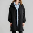thumbnail image 5 of Niaviben Women's Long Trench Coat Plus Size Windbreakers for Women Windproof Jacket Women Ladies Jackets Womens Fall Jackets Womens Trench Coat Casual Jackets for Women Black L, 5 of 5