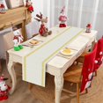 thumbnail image 3 of Christmas Table Runner Simple Golden Stripe Merry Christmas Long Runners for Winter Xmas Home Kitchen Dining Table Decoration 13 x 72 Inch, 3 of 5