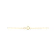 thumbnail image 3 of Brilliance Fine Jewelry 10K Yellow and Pink Gold Flower Heart Disk on Gold Filled Necklace,18", 3 of 5