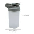 thumbnail image 3 of Protein Shaker Bottle under $5! CQCYD Protein Shaker Bottle 300ml with Measurement Scale, Leakproof Sport Water Bottle for Gym Fitness, Portable Mixing Cup for Protein Powder Shakes, 3 of 5