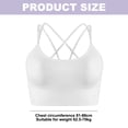 thumbnail image 2 of Ropa interior deportiva con espalda diagonal para mujer Correa acolchada Ropa interior de yoga de soporte medio adecuada para yoga fitness - adecuada para la circunferencia inferior del pecho 81-86cm Zhivalor BST3058706-2, 2 of 5