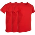 thumbnail image 4 of BILLIONHATS 6 Pack Men's Solid Colors Cotton T-Shirts Short Sleeve Lightweight Tees, Bulk (Red, X-Large), 4 of 4