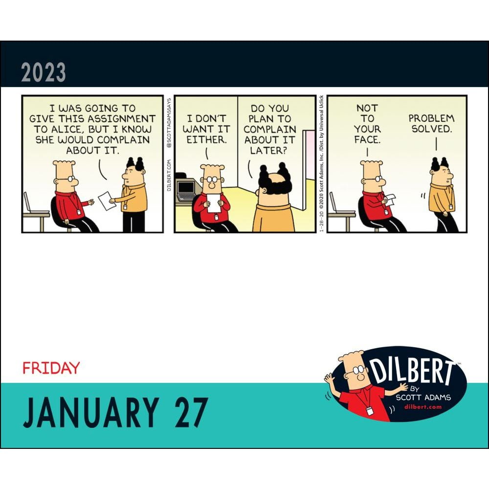 Dilbert 2024 Daytoday Calendar Online Orders