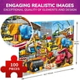 thumbnail image 3 of Quokka 100-Piece Jigsaw Puzzle – Bright & Colorful Kids Puzzle, Urban Constructs Theme, Ages 5-8, 3 of 6