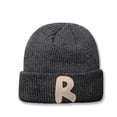 thumbnail image 1 of Knit Cuffed Beanie Winter Hats With Soft Wool Hip-hop Lightweight R Pattern Headcovers For Home Office Travel School Hiking, 1 of 3