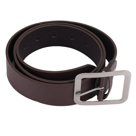 Men's Casual Waistband Belt Faux Leather Buckle Waist Strap Belts brown