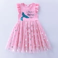 thumbnail image 3 of ATAIKU 3-8Y Kids Tutu Dress Mermaid Little Girls Ruffle Tulle Dresses Summer Party Princess Sundress, 3 of 12