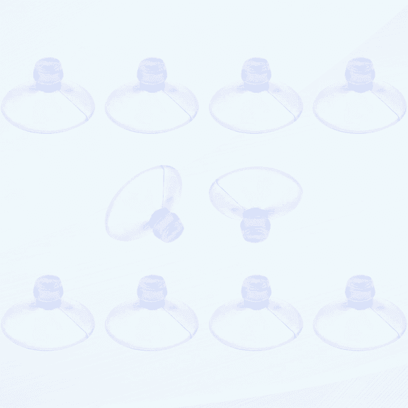 10 Pack Glass Table Suction Cups 18mm Rubber Suction Cup Hangers Without Hooks, Anti-Collision Suction Cups Transparent Suckers, Clear Plastic Suction Cups Desk Suction Pads for Furniture