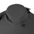 thumbnail image 4 of Jessboyy Men Sun Hats with Neck Flap Summer Sun Protection Bucket Hat with 2 Solar Fans Cooling Wide Brim Hat for Men for Work Outdoor Hiking Dark Gray, 4 of 5