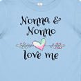 thumbnail image 4 of Inktastic Nonna and Nonno Love Me Heart Grandchild Boys or Girls Baby T-Shirt, 4 of 5