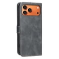 thumbnail image 3 of Case For IPhone 17 Pro Max【RFID Blocking】with Multi-Card Holder Bills Slot, Calfskin-Texture Vegan Leather Magnetic Wallet Case,Black,For iPhone 17 Pro Max, 3 of 10