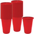 thumbnail image 3 of Nicole Home Collection Gobelet en Plastique, 50 Unités, 16 Onces, Rouge, 3 of 4