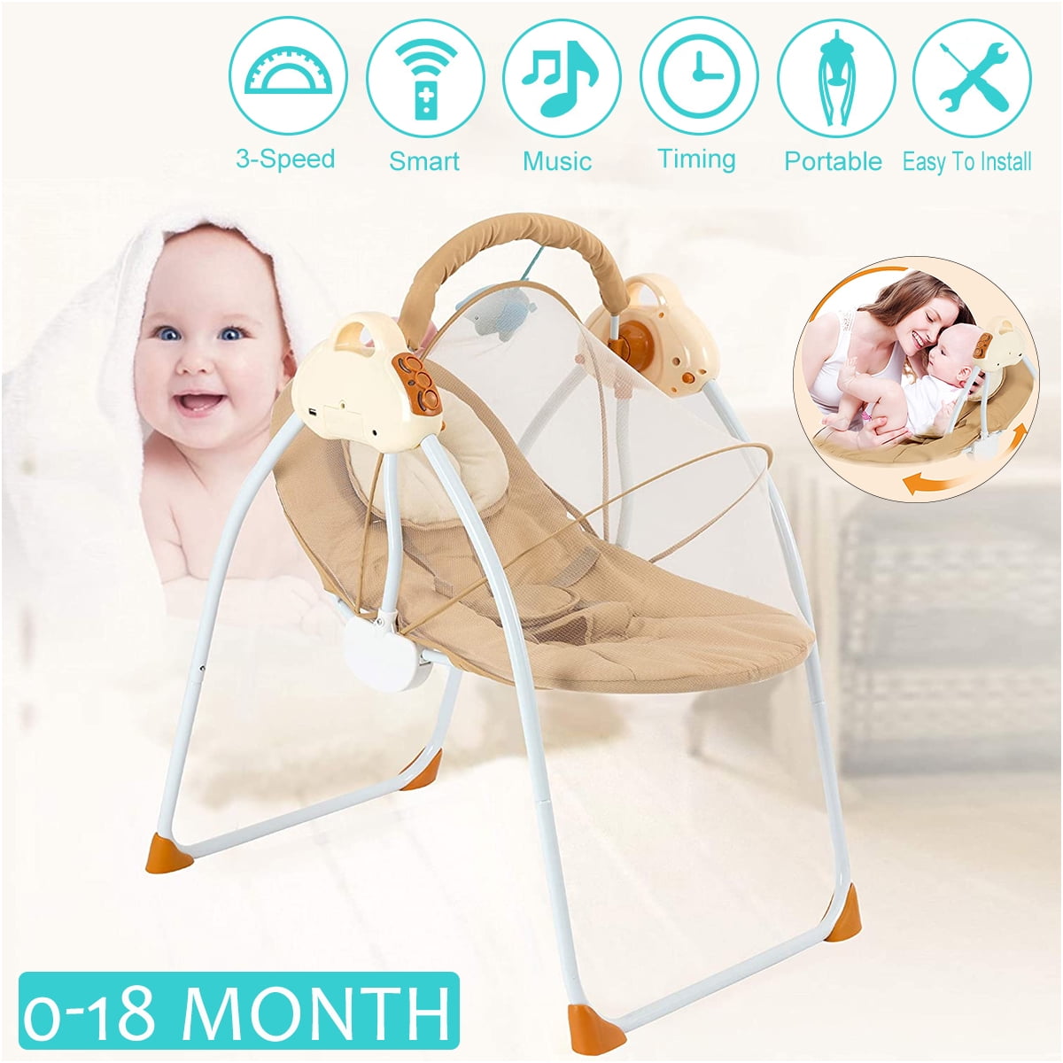 baby swing vibrating bouncer