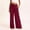 Wine, variant on JUSLIO Women Pants Casual Drawstring Elastic Waist with Pockets Fashion Pants