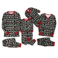 thumbnail image 5 of MUXiin Christmas Pajamas For Family,Family Matching Christmas Pajamas Set Holiday Print Top and Plaid Bottoms for Parents Kids, 5 of 7