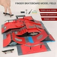 thumbnail image 1 of Skate Park Ramp Parts For Tech Decks Fingerboard Finger Board Parks Gift For Kids, 1 of 5