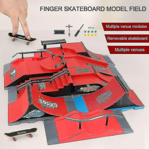 Skate Park Ramp Parts For Tech Decks Fingerboard Finger Board Parks Gift For Kids