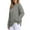 Gray Sweatshirt for Winter, variant on XPMWRP Women's Oversized Crewneck Solid Color Sweatshirt Side Slit Long Sleeve Casual Pullover Tops Winter Warm Soft Loose Clothes Yellow XL